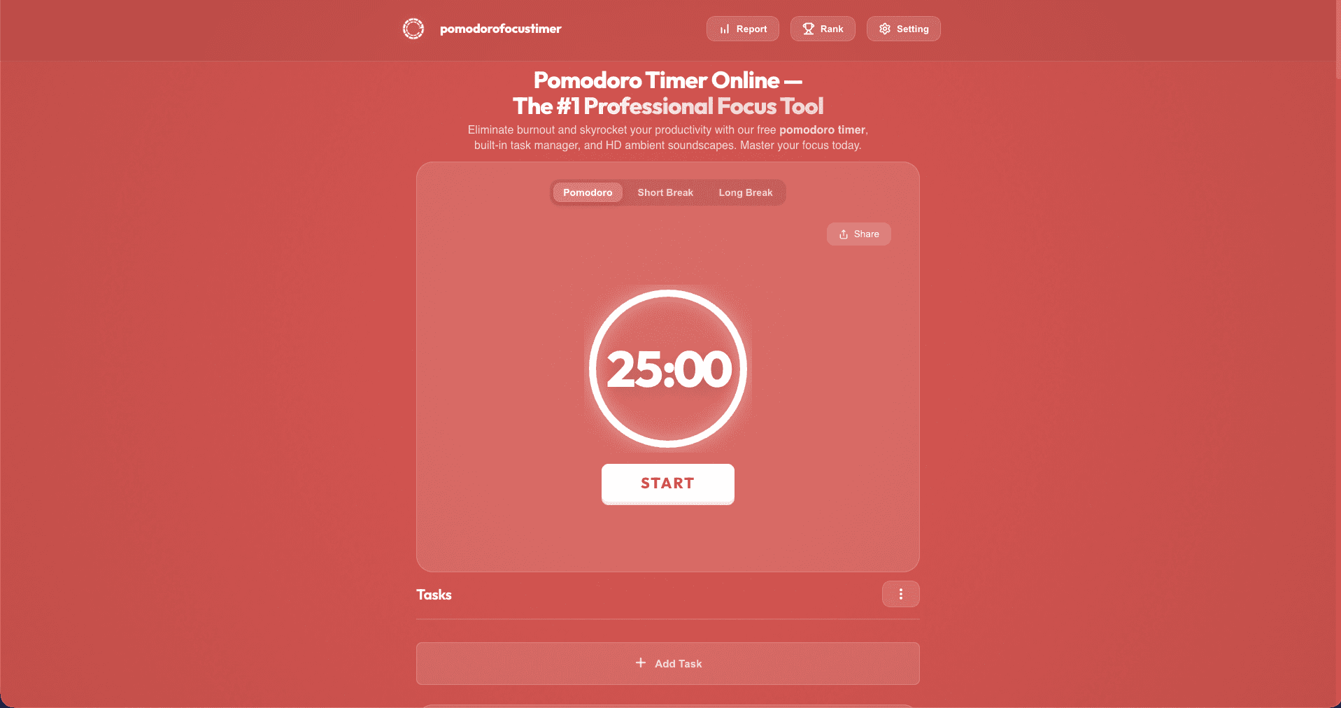 Pomodoro Focus Timer