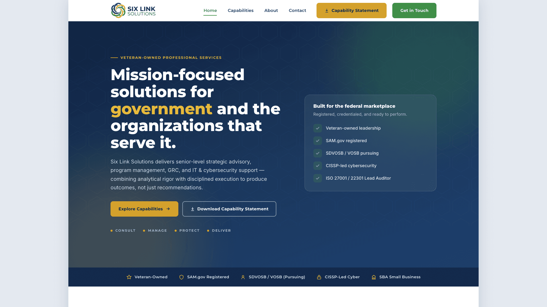 Six Link Solutions